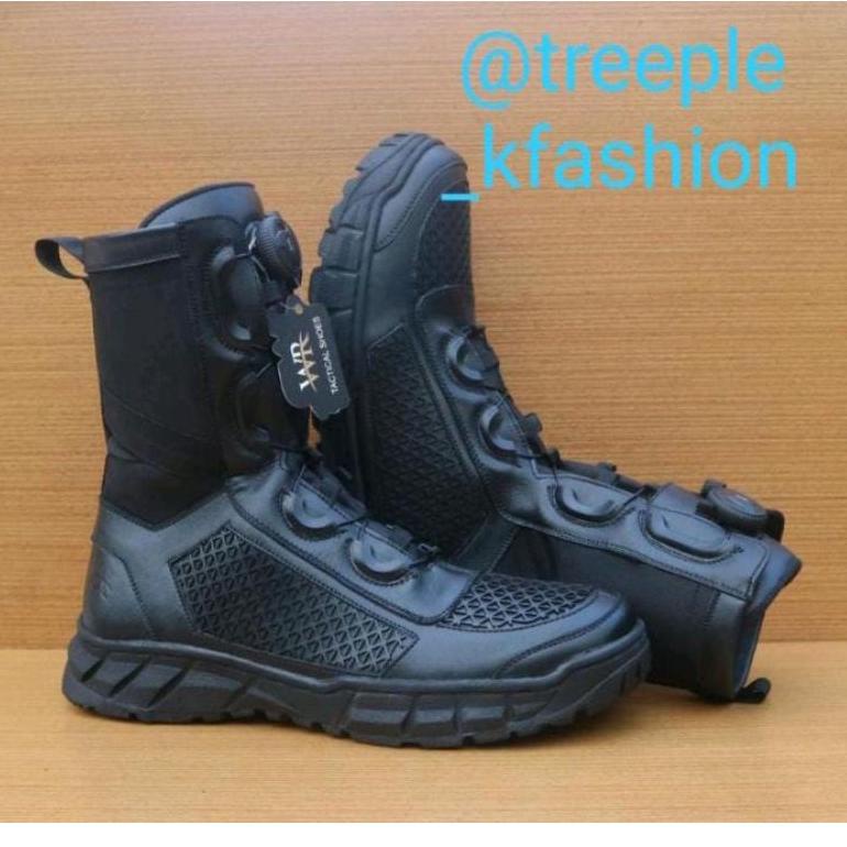 HOT SALE WR Sepatu PDL brimob,TNI, POLRI dan satpol PP, SECURTY, PDL ARMY, tali putar, jaring-jaring