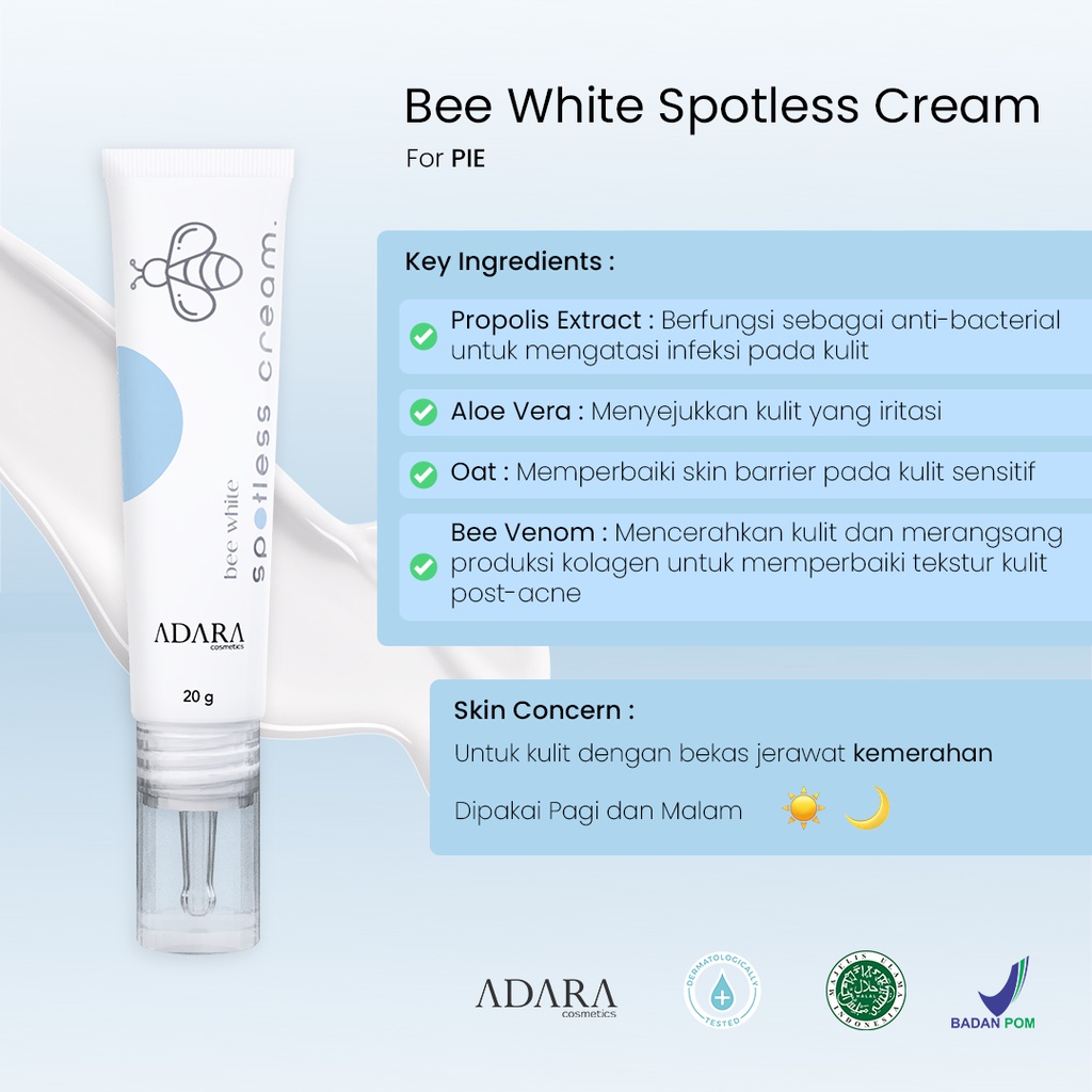 Adara Bee White Spotless Gel | Cream 20g