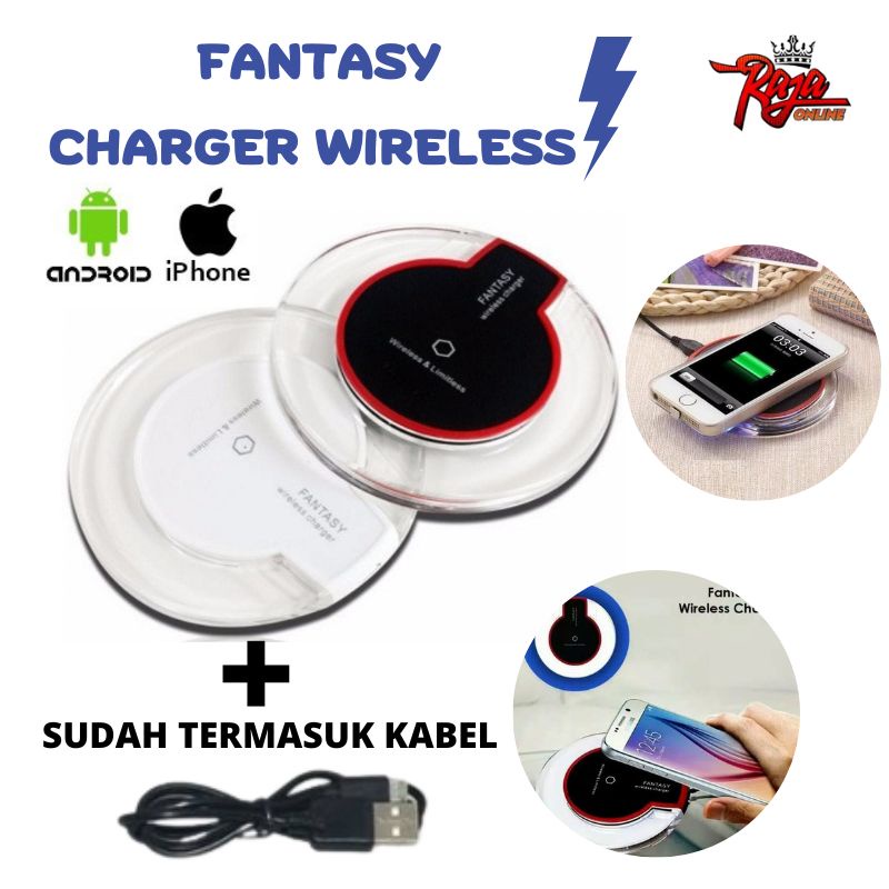 Adapter Charger Wireless Qi Fantasy Fast Charging 2A