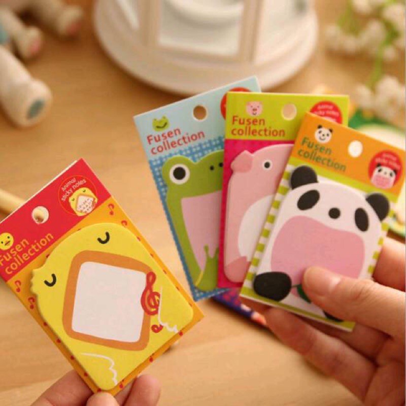 Sticky Notes Motif Hewan Tempelan Kertas Catatan Memo Note Karakter F981