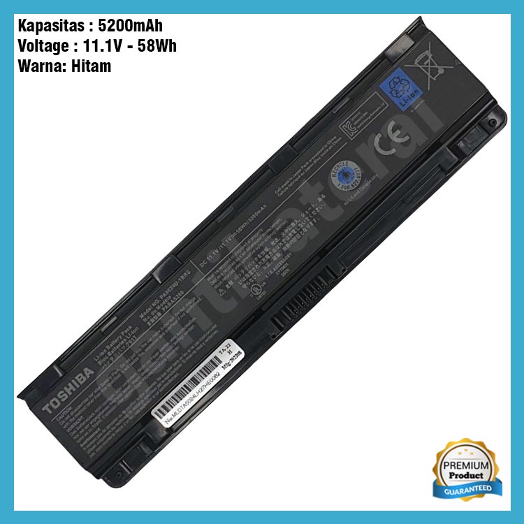 Baterai Toshiba C800 M840 M805 M800 P800 S800 P870 P800 L800 L805 L830 L835 L840 L845 L850 PA5024