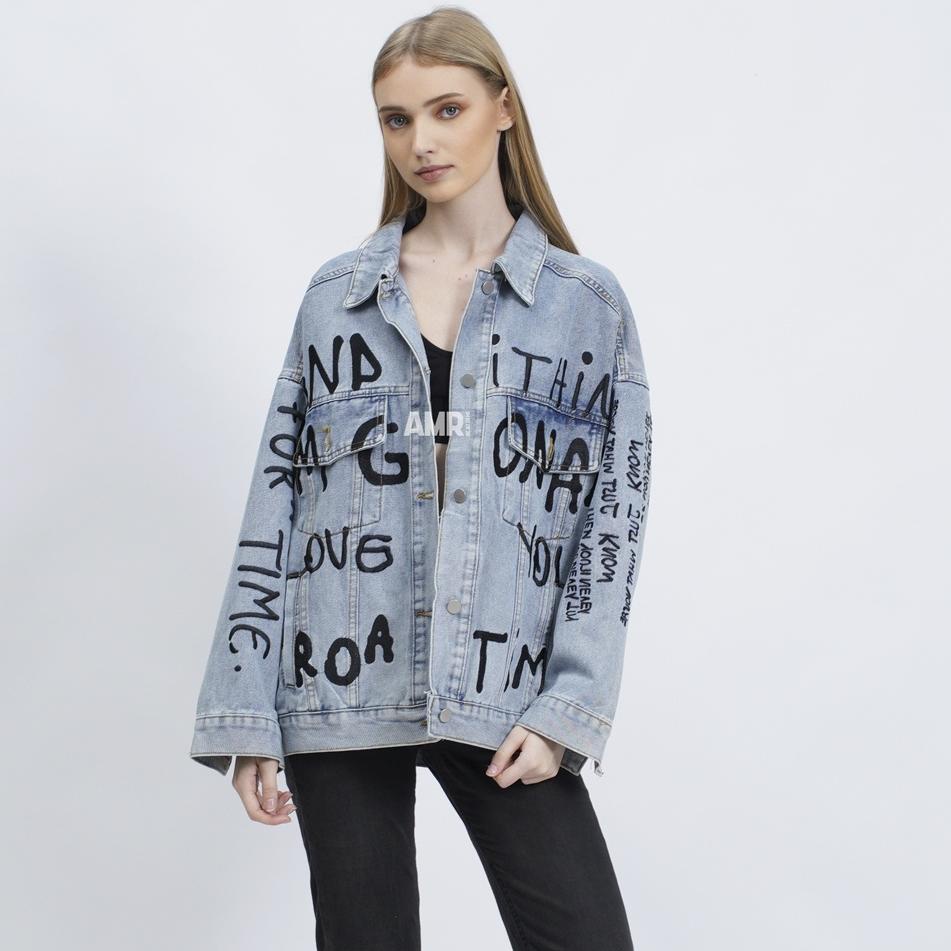 STOK TERBATAS AMR ORIGINAL - MG LOVE 517 / 519 - JACKET JEANS OVERSIZE TOXIC