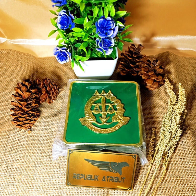 LOGO/EMBLEM KEJAKSAAN UNTUK PLAT NOMOR MOBIL | 1 SET ISI 2