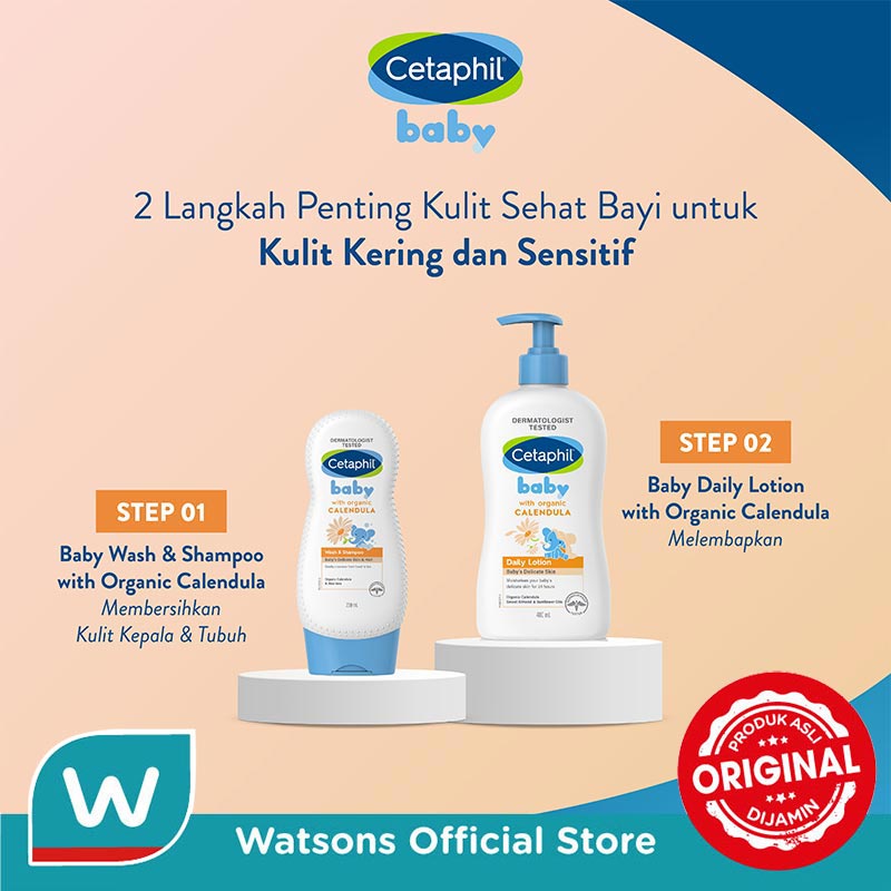 Cetaphil  Baby Gentle Wash and Shampoo with Organic Calendula 230ml