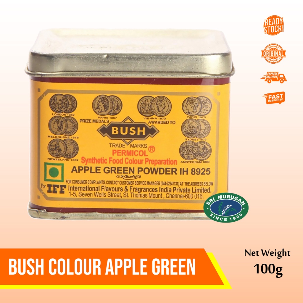 

BUSH COLOUR APPLE GREEN 100g