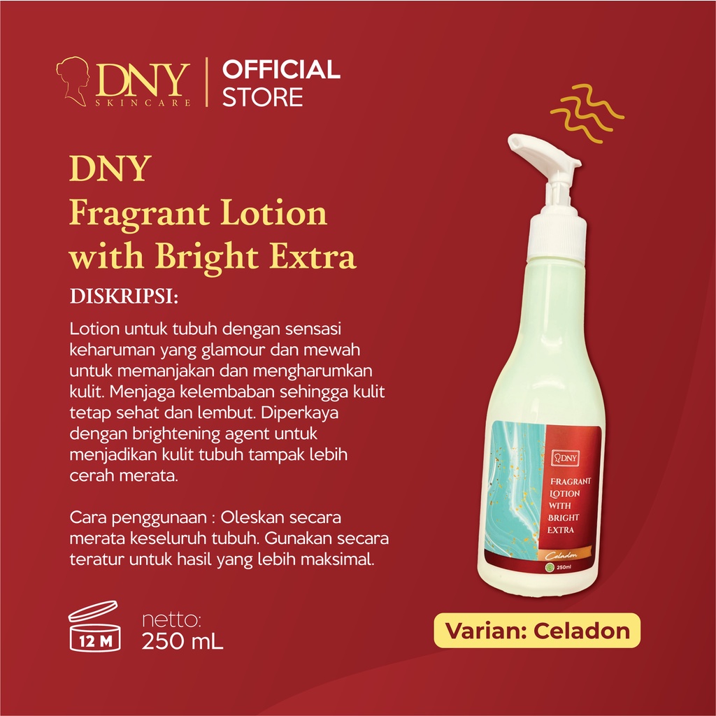 DNY Skincare Fragrant Lotion with Bright Extra Celadon
