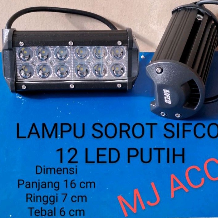 LAMPU SOROT MERK SIFCO 12 LED PANJANG