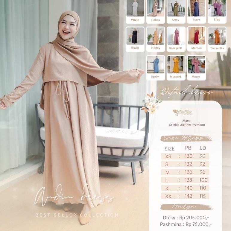 SALE TERBATAS GlizhHijab - Andin X Ria Ricis | Fashion Muslim Terbaru Gamis Busui / Non Busui Maxi D
