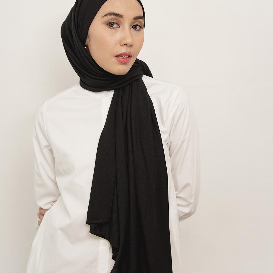 ➴ Dauky Hijab Selendang Pashmina Jersey Knit ♦