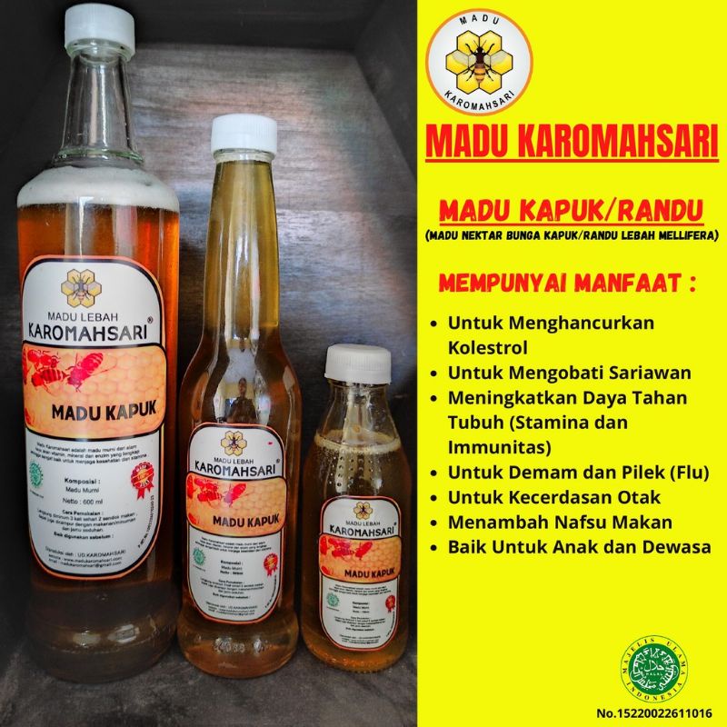 

MADU MURNI 100% *Madu Kapuk* 150ml