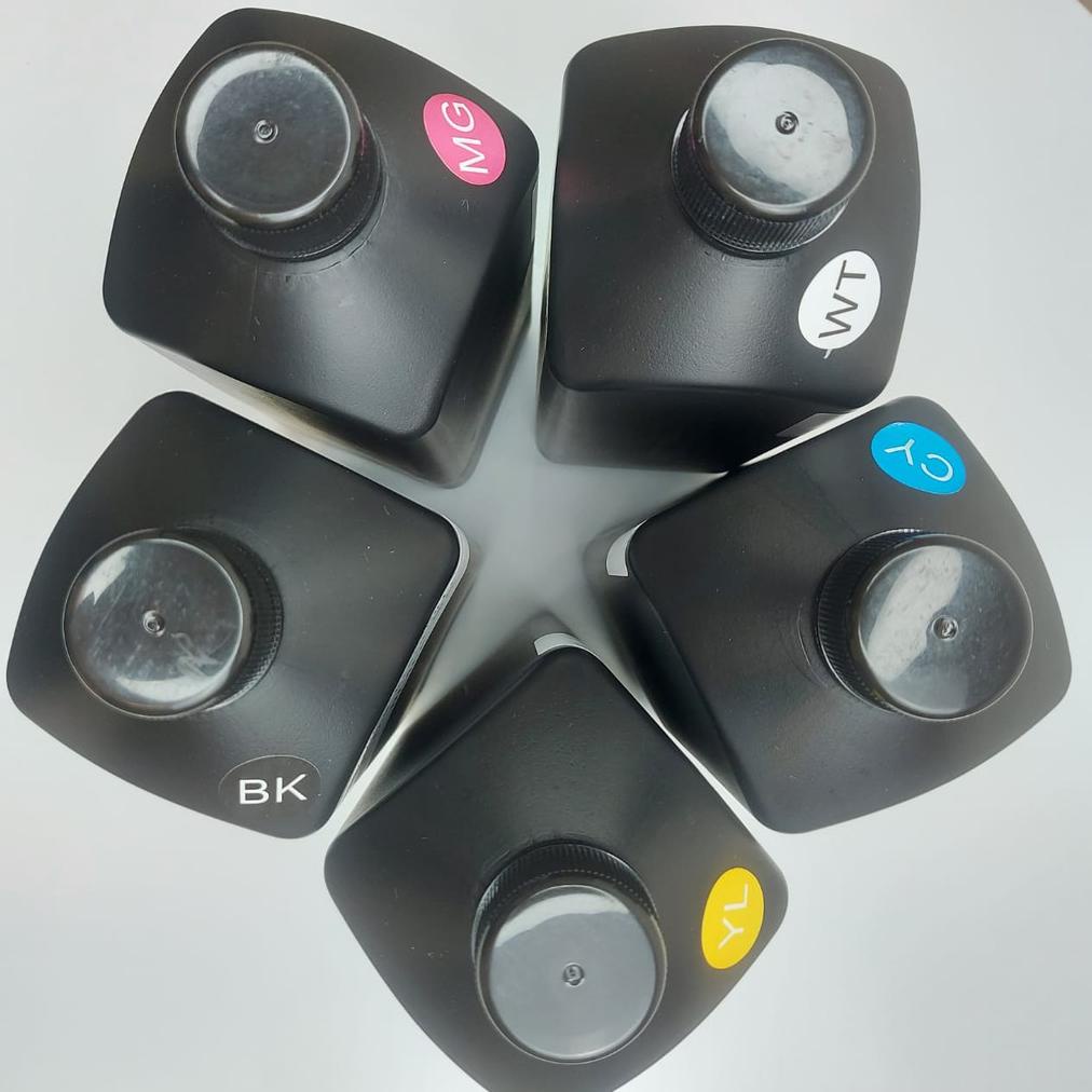 [1000ML] Tinta UV Hard EPSON XP600 L310 L801 L805 L1800 LED UV CY/MG/YL/BK/WT