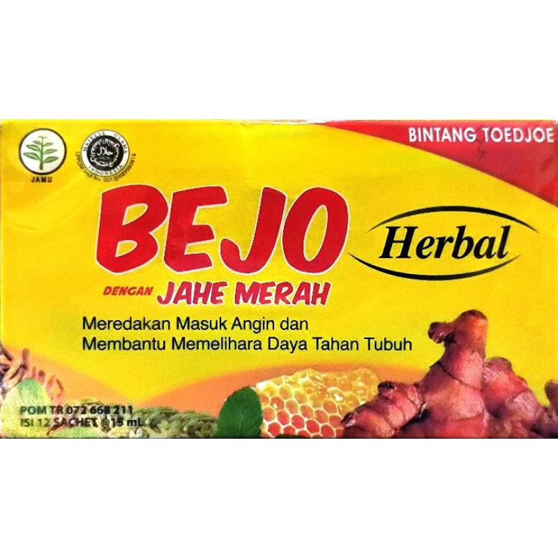 

Bejo Jahe Merah 12 Sachet