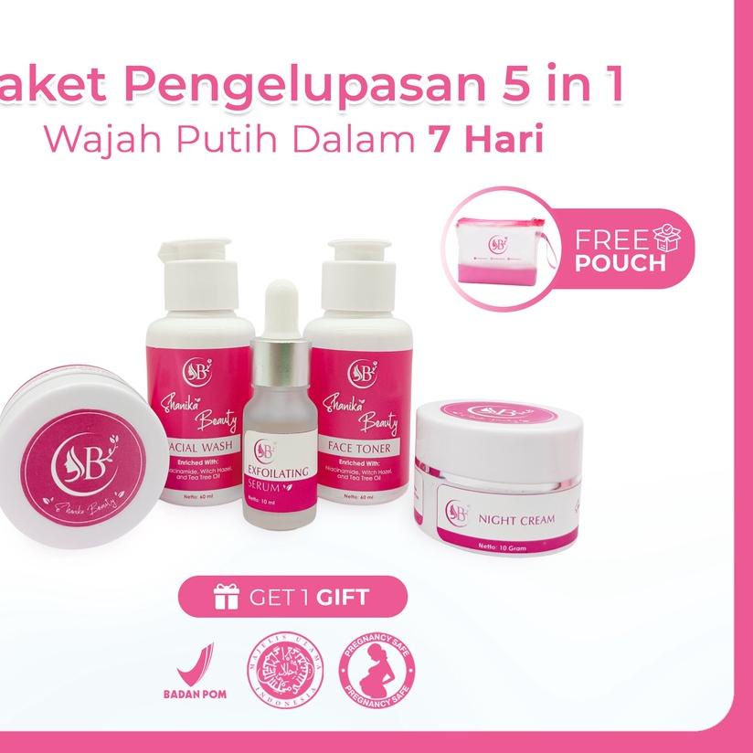 ➫ Shanika Beauty Paket Pengelupasan 100% Original / Cream  / Cream  /  / Paket Pemutih Dalam 7 Hari 