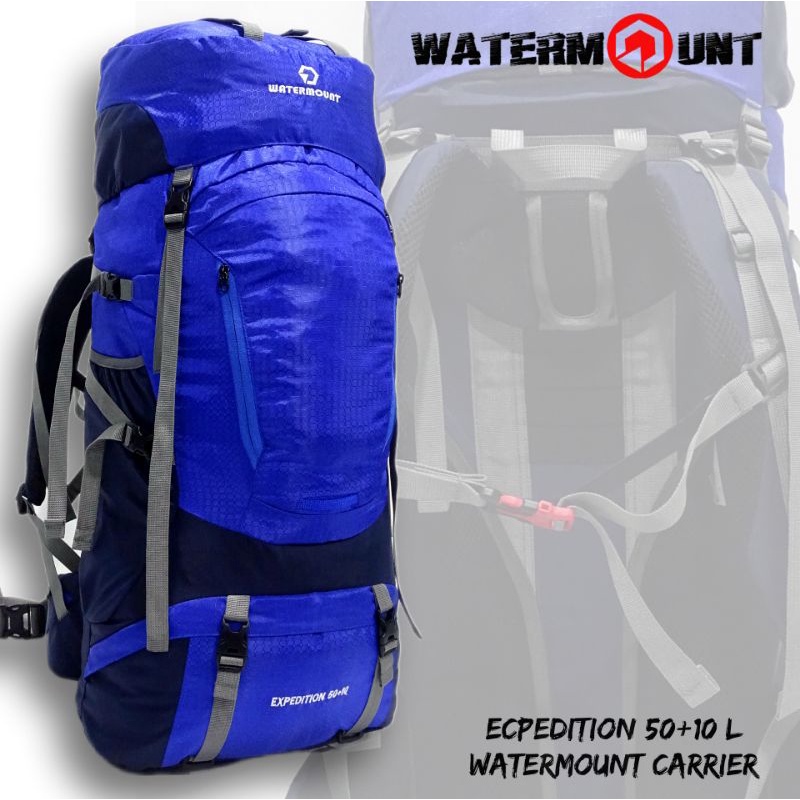 Carrier Tas Gunung Watermount series Expedition 50+10 L INCLUDE RAINCOVER