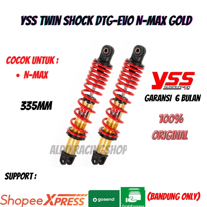 Shock YSS YSS Twin Shock DTG-EVO TB220-335T N-Max Gold