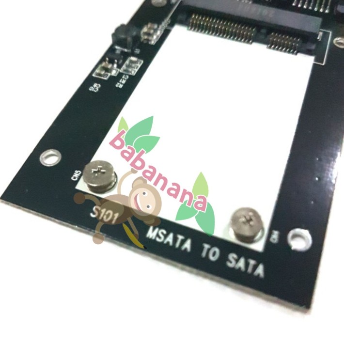 Card Adapter Converter mSATA SSD to 2.5In SATA untuk Komputer