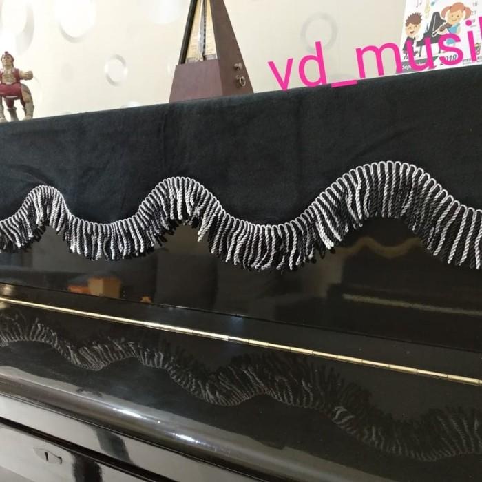 Cover piano tutup piano hitam