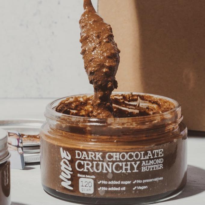 

✪ NUDE x Andrea - Dark Chocolate Crunchy Almond Butter 200g | Gluten Free, Vegan, Keto Friendly ♀