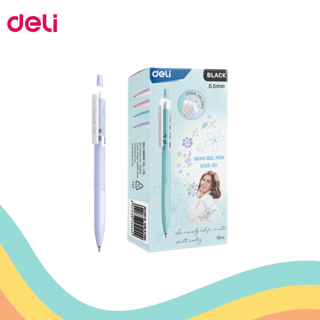 

GEL PEN DELI Q-185 BK (12 PCS)