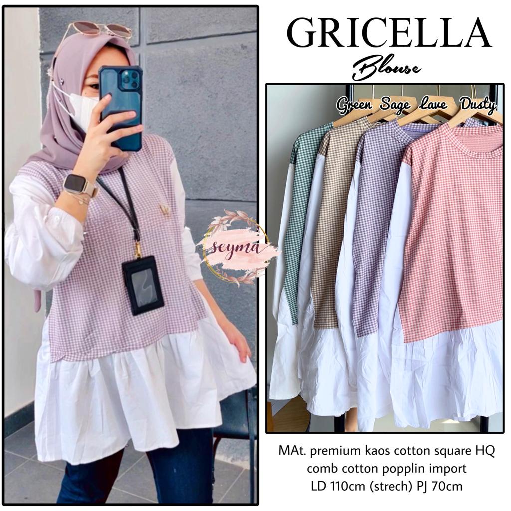GRICELLA BLOUSE KOMBI MOTIF ORI BY SEYMA