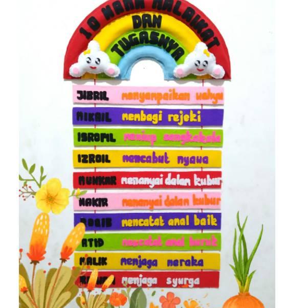 ♂   Hiasan dinding prakarya  nama malaikat . ➤