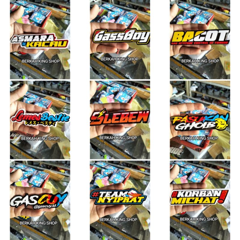 stiker viral kata kata racing