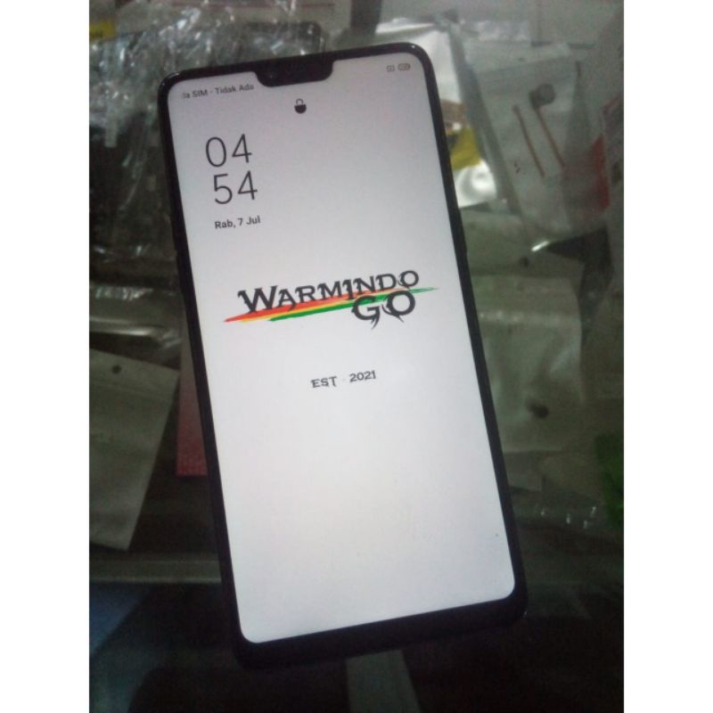 LCD Touchscreen frame oppo f7 Original 100% copotan hp normal