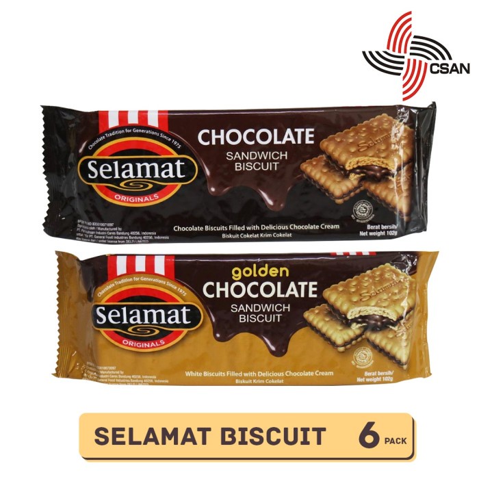 

Selamat Biscuit 102 Gram isi 6 Pack