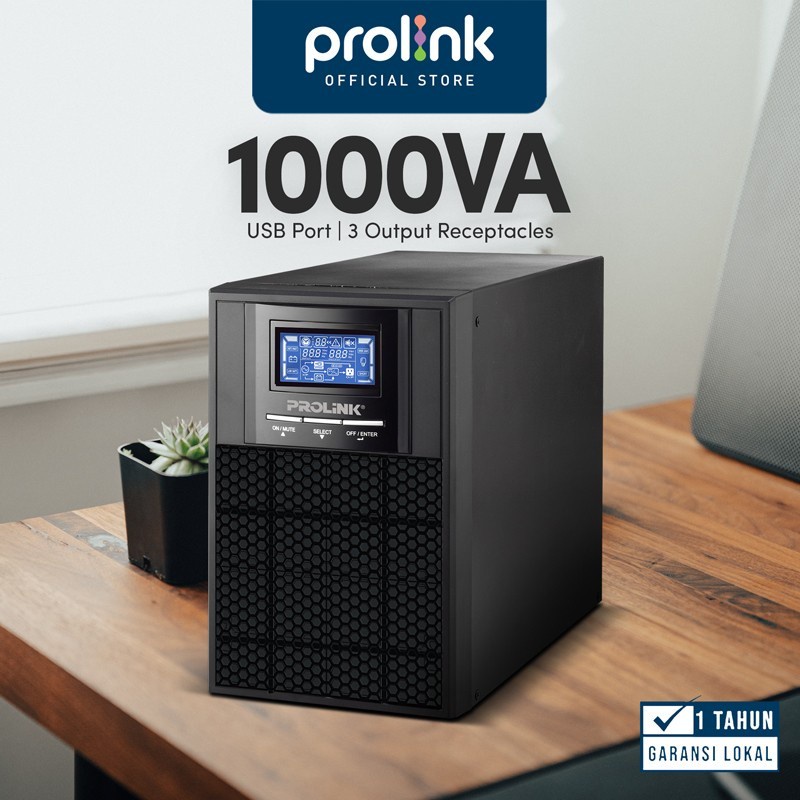 Prolink PRO901-ES UPS Online 1000VA 900W Tower