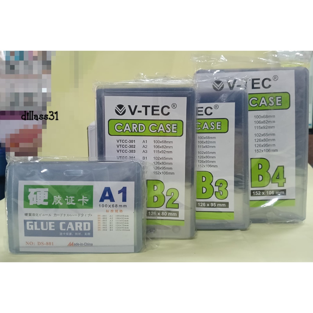 

ID CARD MEMBER NAME TAG PLASTIK TEBAL ISI 20 PER BUNGKUS BENING CARD PLASTIK KARTU NAME TAG V tech Vtec