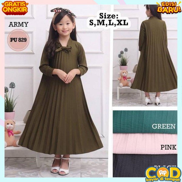 Baju Gamis Anak Muslim Amira Syari Kids Fashion Perempuan Remaja Cewek Putri Modern Terbaru Pakaian 