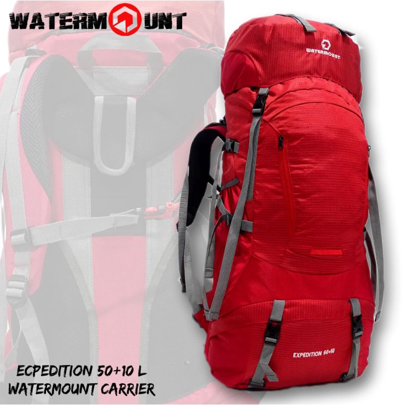 Carrier Tas Gunung Watermount series Expedition 50+10 L INCLUDE RAINCOVER