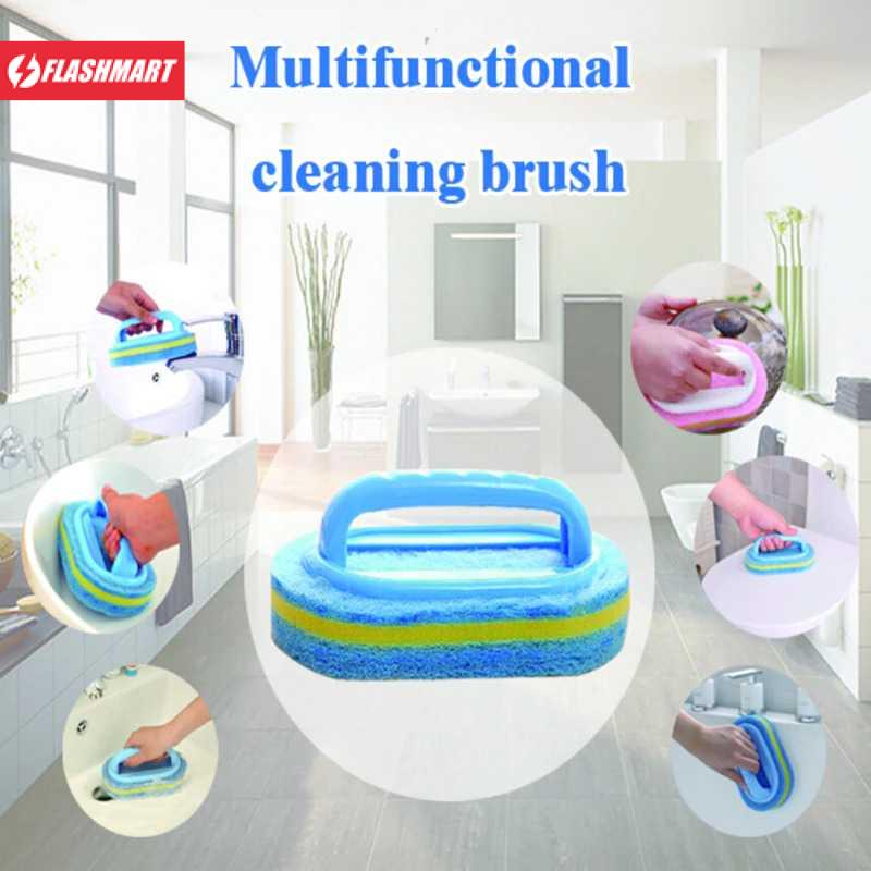 Flashmart Sikat Pembersih Kamar Mandi WC Dapur Sponge Brush - 8211