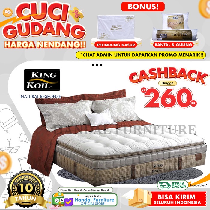 King Koil Hanya Kasur Springbed Natural Response 200X200