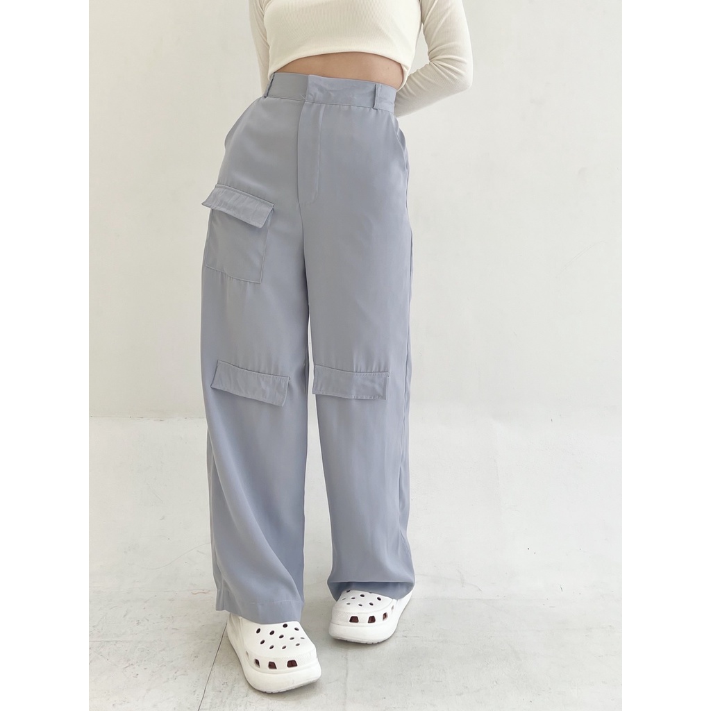 Lenka Pants / Kulot Knit / Wide Pants / Celana Kulot Knit Pants / Baggy Pants / Celana Knit / Kulot Knit Premium / Double Twist Knit