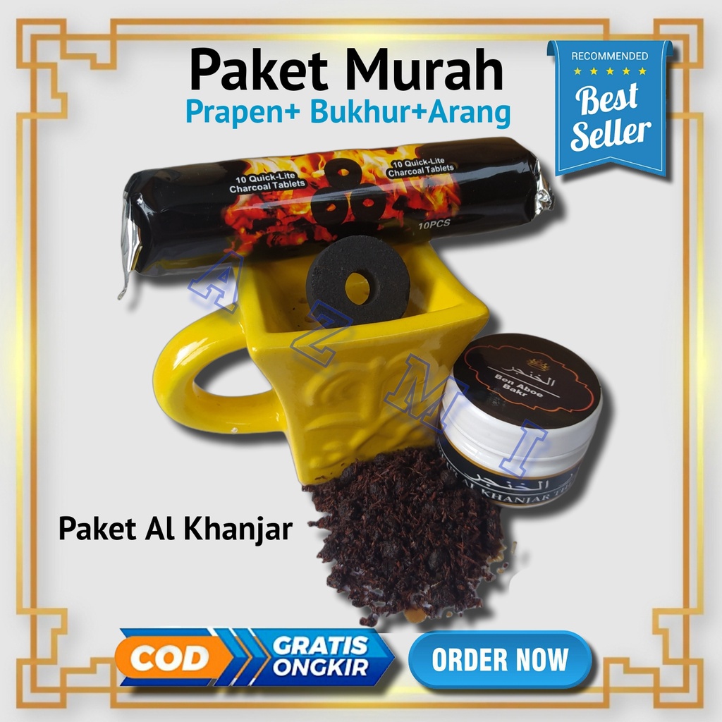 Paket Buhur Al Khanjar Prapen Mini dan Arang Briket Ben Aboe Bakr Jufri