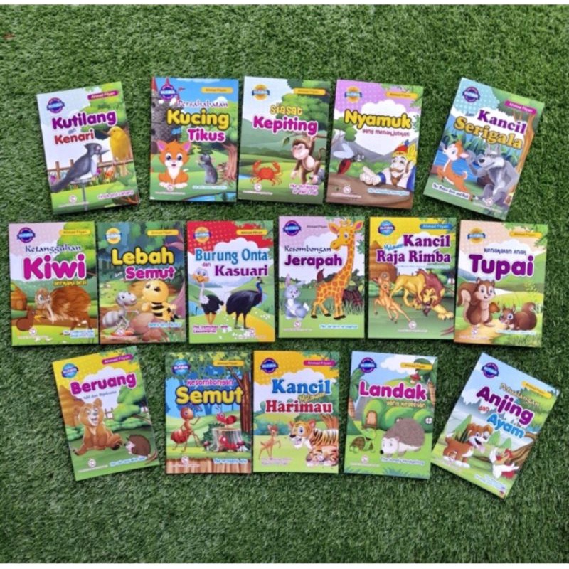 Buku Cerita Anak Menarik Berwarna Bilingual Murah Buku Dongeng Fabel Anak Full Color
