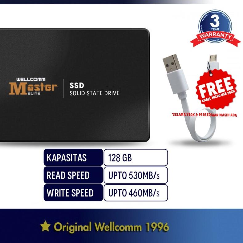 ➽ Wellcomm ELITE SSD 128 GB SATA III 2.5" / SSD Murah / SSD 128GB ℮
