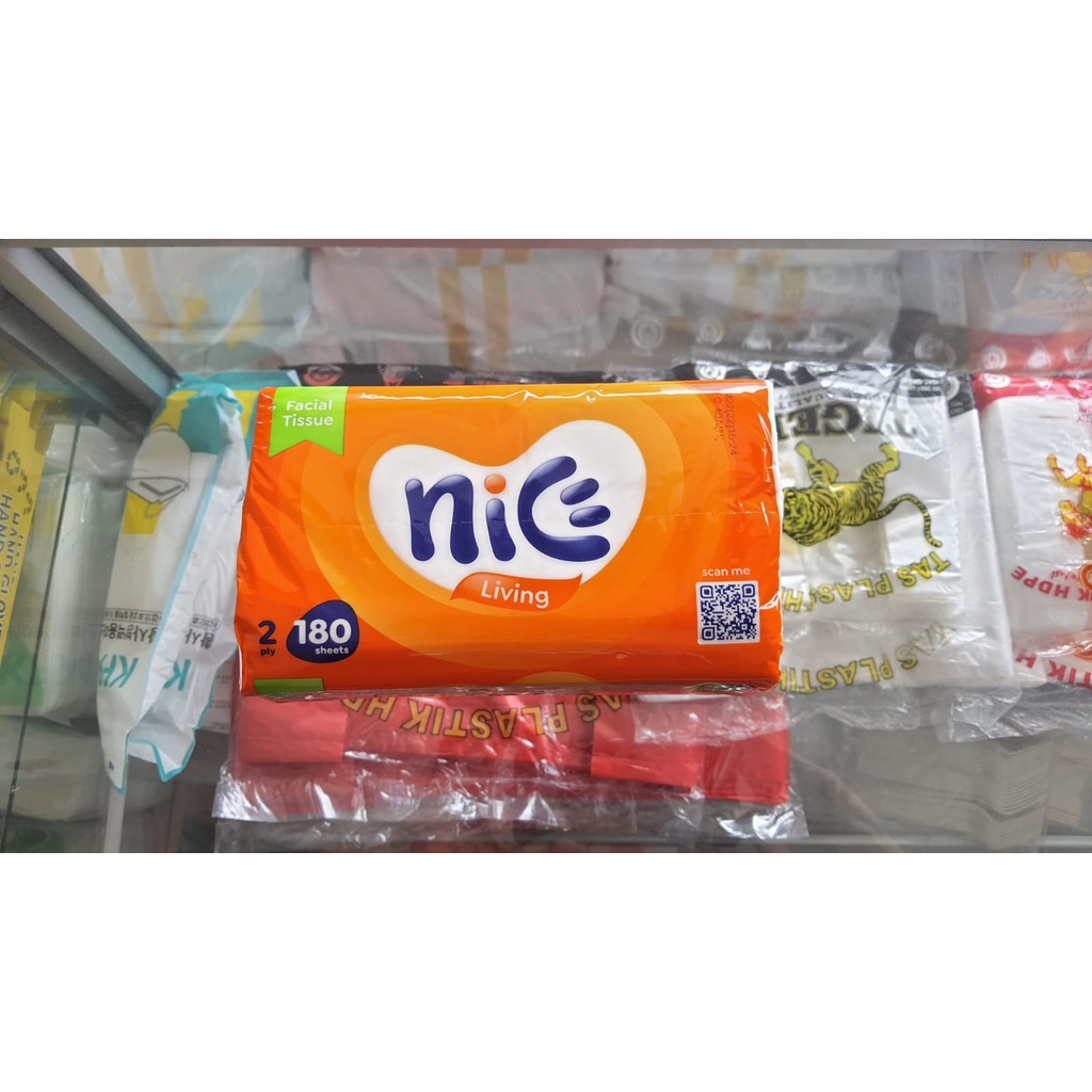 Tissue Tissu Tisu Nice 180 Sheets isi 10 Pack - 2Ply