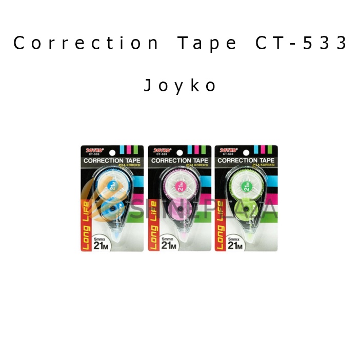 

Correction Tape Tip X - Tip Ex Kertas Roll Joyko CT-533