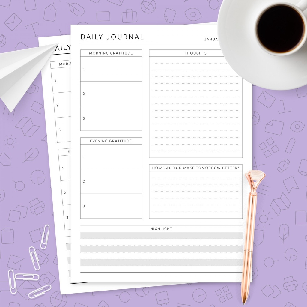 

[DOKI] 10 Lembar Habit Tracker Binder Planner/ To Do list/ Daily Planner/ Weekly Planner - TDL029