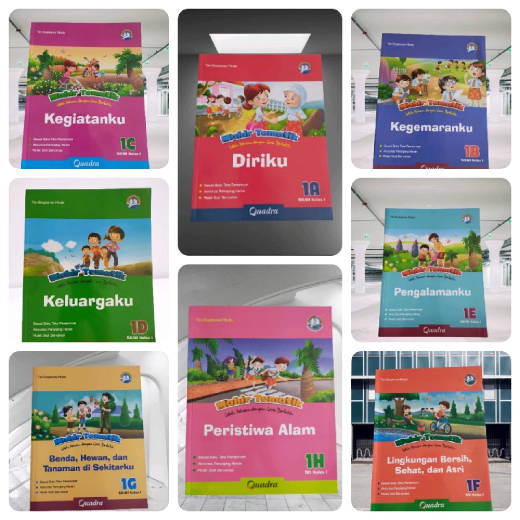 ORI harga satuan buku mahir tematik k13 kelas 1 penerbit Quadra