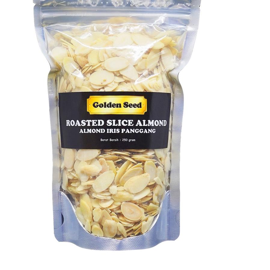 

♗ ALMOND IRIS PANGGANG 250 GRAM PREMIUM - ROASTED ALMOND SLICE 250 GR ☎