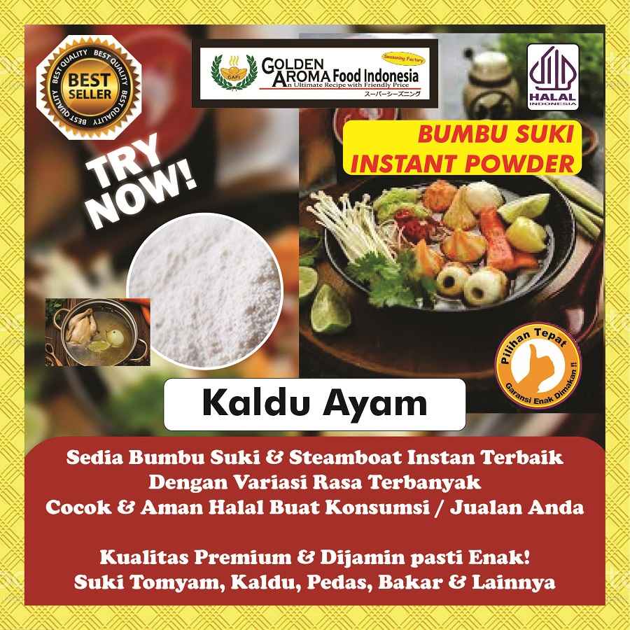 

BUMBU SUKI INSTAN Kaldu Ayam 1Kg Steamboat Shabu Hotpot Rasa Chicken Broth Kiloan 1 Kg Halal Sabu Kuah Soup Original Stemboat Steambot Steamboot Sukiyaki Grill Bakar Instant Gafi Murah Enak Terbaik Premium Promo bukan Korea Cedea