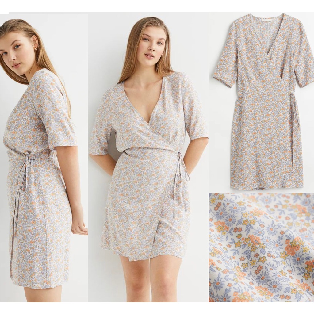 wrap cotton dress