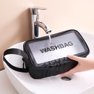 WASH BAG transparant anti air waterproof pouch kosmetik