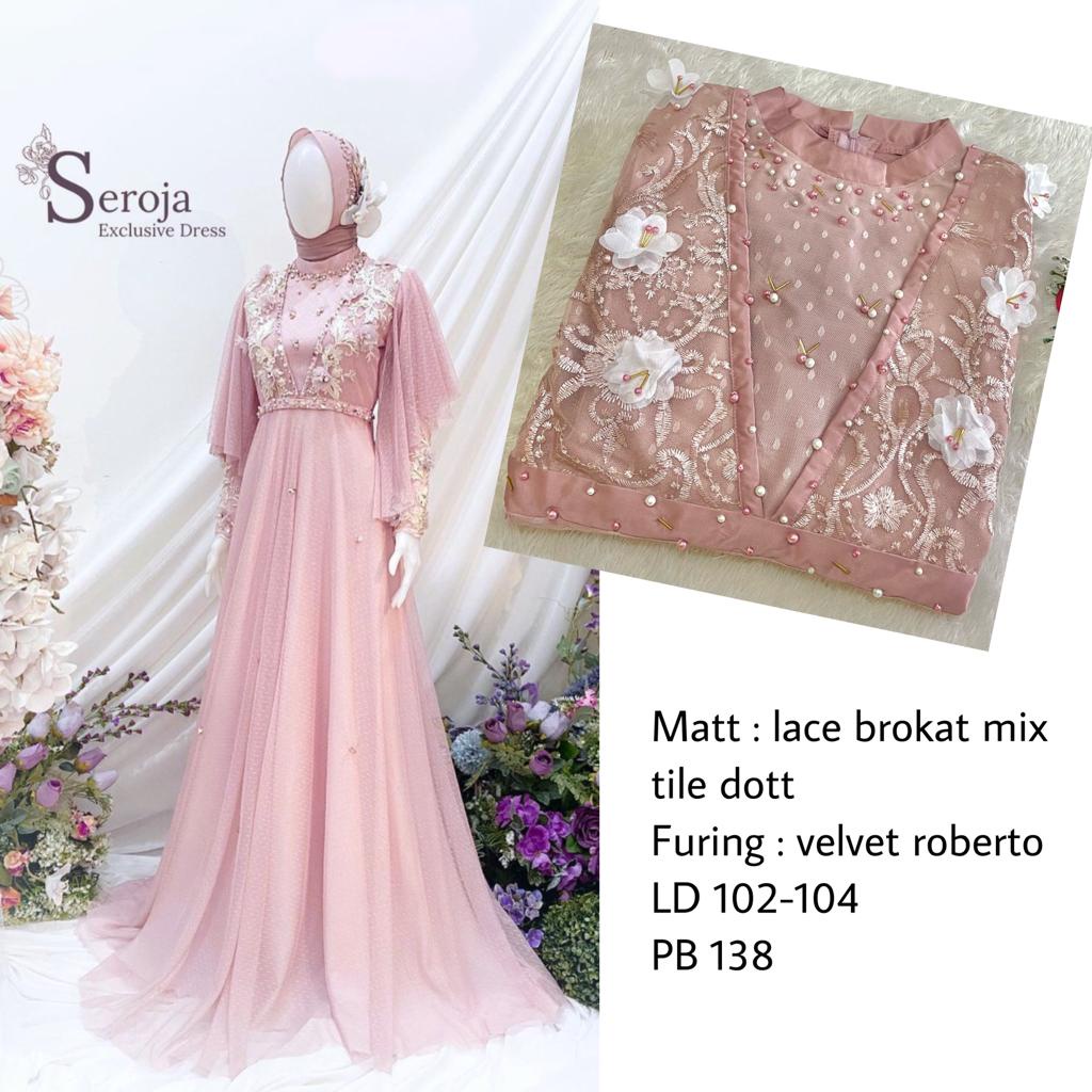 Gamis Broklat Seroja Maxy Tile Mutiara Veronica Dress Brukat Aplikasi Payet Dress Brukat Bunga Nauren Dress Terbaru Gamis Remaja Muslimah Gamis Lebaran Seragam Pernikahan Outfit Bridesmaid Gaun Pesta Mewah Dress Enagement