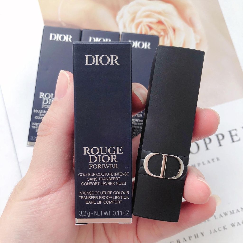 Dior Lipstik Rouge Forever Lipstick 3.2gr/Dior Transfer Proof Lipstick/Lip Balm/Lip Glow Original