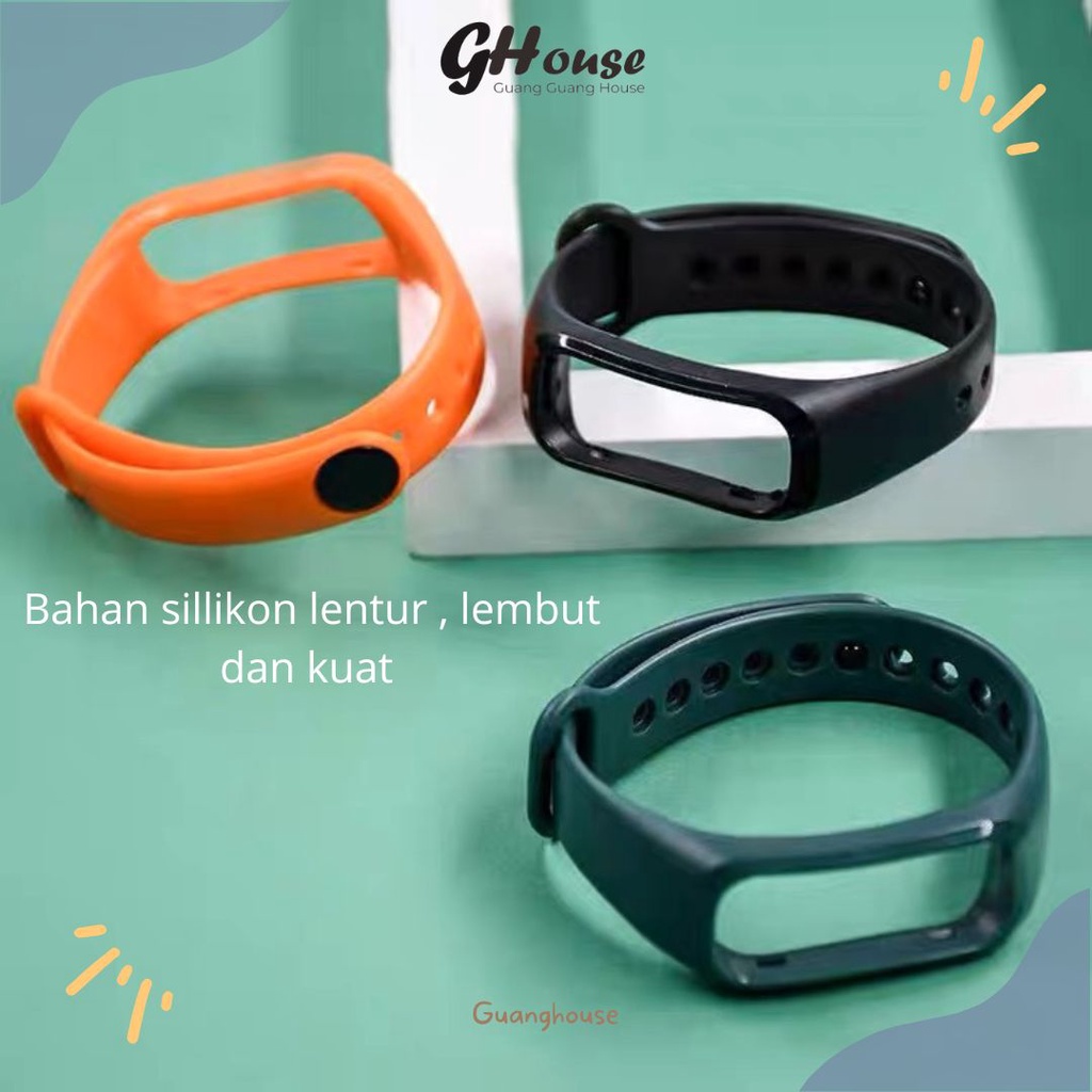 Strap Oppo Band Silikon Tali Pengganti Jam Oppo Band Bahan Silikon Warna Warni Polos