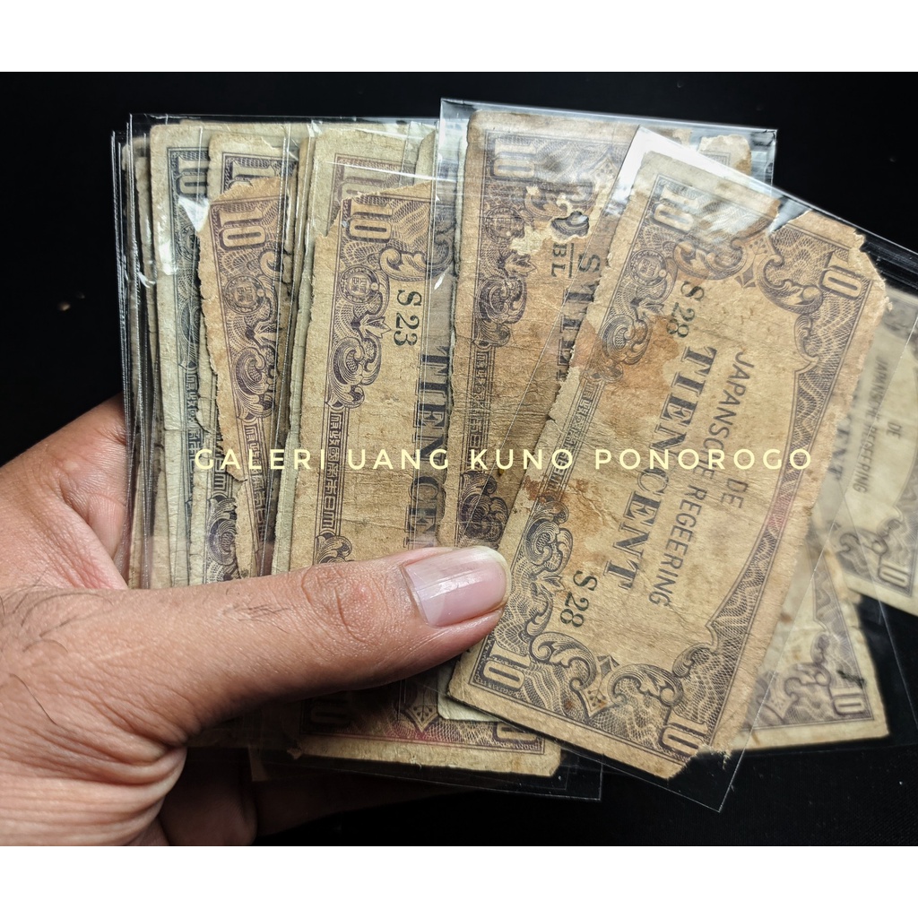 uang kuno zaman jepang / 10 de japanche regeneering tien cent 10 tien cent